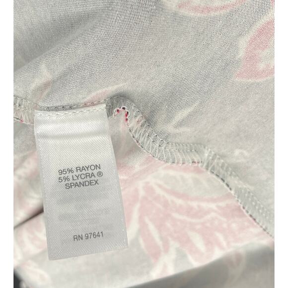 J.Jill Wearever women's black dress red floral design cap sleeve rounded neck 3X - Picture 4 of 11